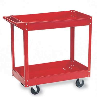 AFF 958  Service Cart 16 x 30 inch 3 trays 5 inch casters